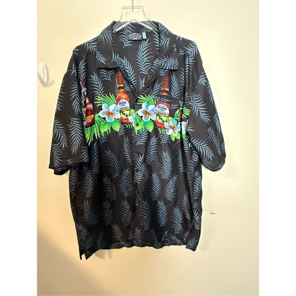 Hawaiian Beer Shirt PACIFIC & Co Crafted Beers Bottles Island Style Ale Draft Br